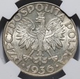 5 złotych 1936 Żaglowiec NGC MS 61