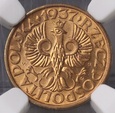 1 grosz 1937 NGC MS 65 RD