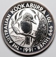 Australia, 5 dolarów 1991, Kookaburra