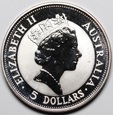 Australia, 5 dolarów 1991, Kookaburra
