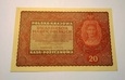 Banknot 20 Marek Polskich 1919 UNC - Z paczki