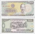 Banknot Wietnam 1000 Dong 1988 UNC