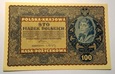 Banknot 100 Marek Polskich 1919 UNC Z paczki