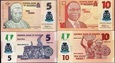 Zestaw banknotów Nigeria 2018 UNC POLIMER z paczki 