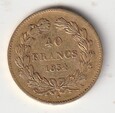 40  FRANCS 1834