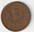 ONE PENNY  1843