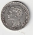  5  PESETAS 1878