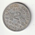 2  FRANCS  1943