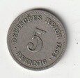 5 PFENNIG  1893 E