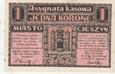 1  KORONA 30 KWIC  1919  CIESZYN