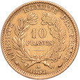 Francja, 10 Franków 1851 r. 