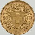 Szwajcaria, 20 Franków 1913 r. 
