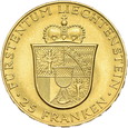 Liechtenstein, 25 Franków 1956 r. 