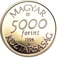 Węgry, 5000 Forintów Drop 1994 r. 