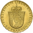 Liechtenstein, 50 Franków 1956 r.