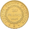Francja, 20 Franków 1849 r. 