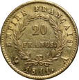 Francja, 20 franków 1811 r. A