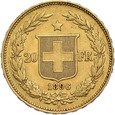 Szwajcaria, 20 Franków 1896 r.