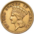 USA, 3 Dolary 1854 r. 