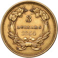 USA, 3 Dolary 1854 r. 