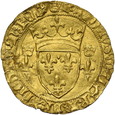 Francja, Ecu d'Or a la couronne Karol VII (1422-1461)