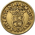 Hiszpania, 1/2 Escudo 1743 r.