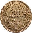 Tunezja, 100 franków 1932 r. 