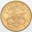 USA, 20 Dolarów 1876 r. S