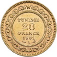 Tunezja, 20 Franków 1901 r. 