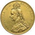 Wielka Brytania, 5 Funtów 1887 r. 