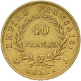 Francja, 40 Franków 1811 r. A