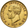 Włochy, 40 Lire 1814 r. 