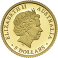 Australia, 5 Dolarów Wombat 2010 r.