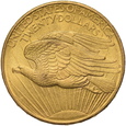 USA, 20 Dolarów 1908 r. No Motto