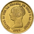 Hiszpania, 100 Realów 1855 r. 