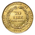 Włochy, Lombardia 20 Lire 1848 r. 