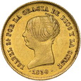 Hiszpania, 100 Realów / Dublon 1850 r. 