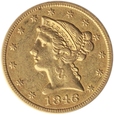 USA, 5 dolarów 1846 r.