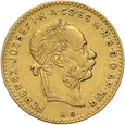 Węgry, 10 franków / 4 forinty 1884 r. 