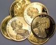 Austria, 4 Dukaty 1915 r. - set 6 monet