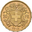 Szwajcaria, 20 Franków 1913 r.