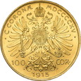 Austria, 100 Koron 1915 r. 