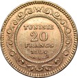 Tunezja, 20 franków 1904 r. 