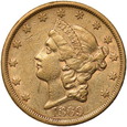 USA, 20 Dolarów 1869 r. S