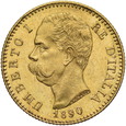 Włochy, 20 Lire 1890 r.