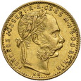 Węgry, 20 franków / 8 forintów 1890 r. 