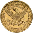 USA, 5 Dolarów 1880 r.