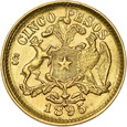 Chile, 5 Pesos 1895 r.