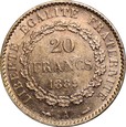 Francja, 20 franków 1889 r. 