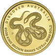 Australia, 5 Dolarów Wąż 2009 r.